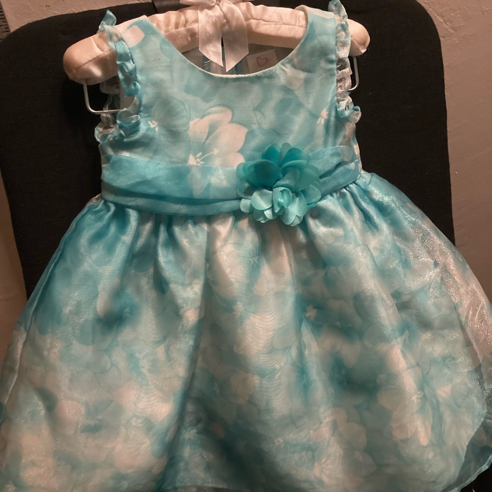 Youngland Baby blue dress 12 months